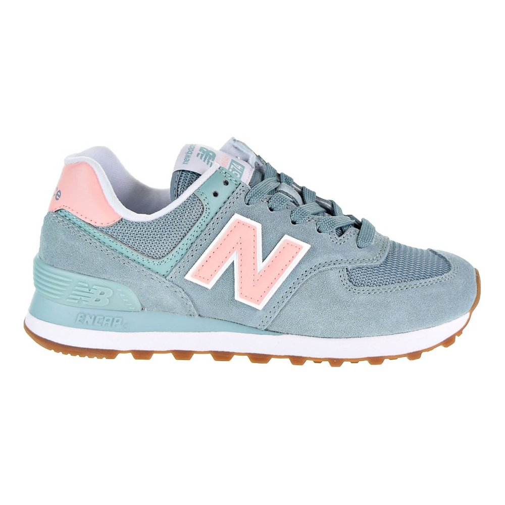 New Balance 574 Classics Women's Shoes in Pink/Blue